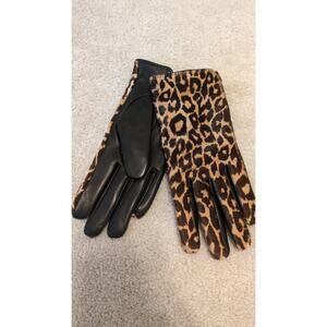 Copied - Bloomingdale's Cashmere-lined Leopard Print Calf Hair Gloves
